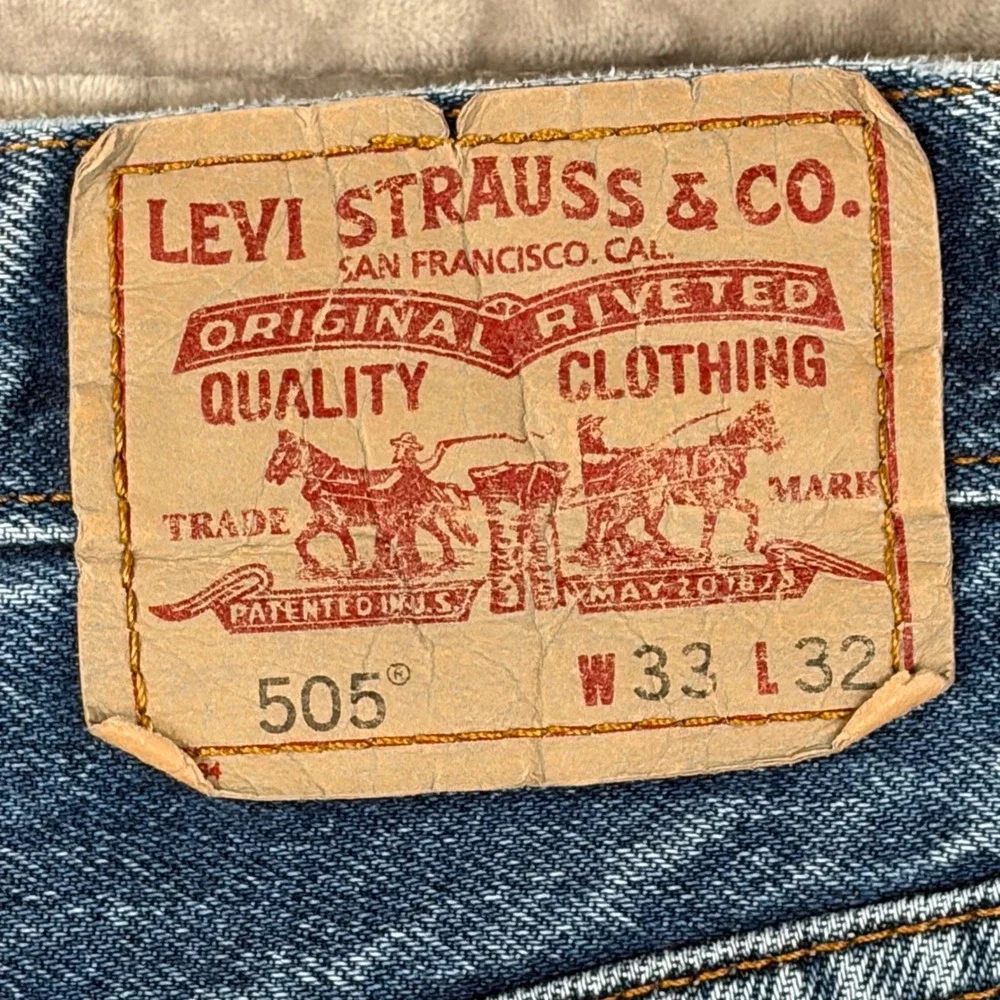 Vintage Levi's 505 Regular‎ Fit Jeans Men's Blue Denim W33 L32